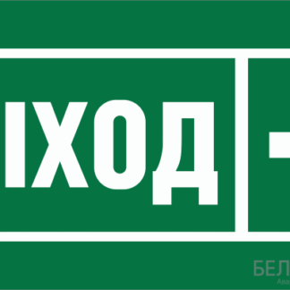 Знак безопасности BL-2010B.E30 «Направление к эвакуационному выходу направо» Белый свет a19712