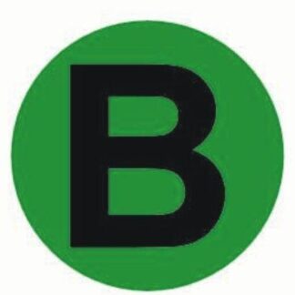 Наклейка "B" d20мм PROxima EKF an-2-9-1