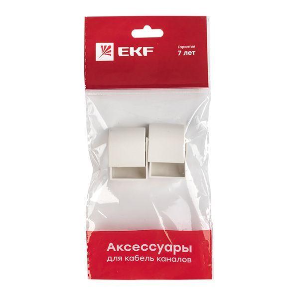 Заглушка 25х16 бел. Plast PROxima (уп.4шт) EKF ecw-25-16x4