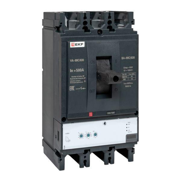 Выключатель автоматический 3п 630/500А 45кА ВА-99C Compact NS PROxima EKF mccb99C-630-500