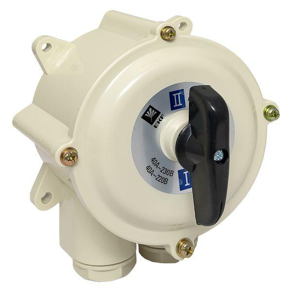 Переключатель пакетный 1-кл. 40А IP56 ПП 2-40/Н2 М2 пл. беж. EKF pp-2-40-4