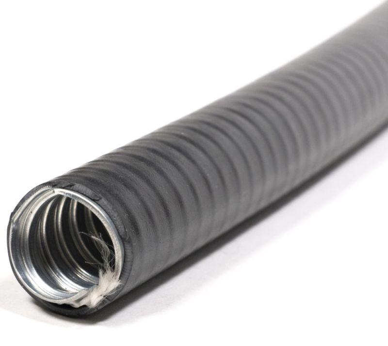 Металлорукав в ПВХ изоляции МПГ НГ HF 38 d38мм без протяжки (уп.20м) ГОФРОМАТИК zeta42914