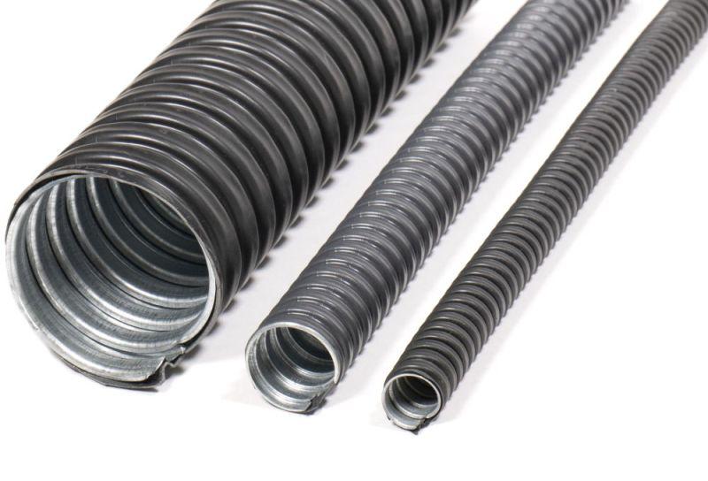 Металлорукав в ПВХ изоляции МРПИ НГ LS 38 d38мм без протяжки (уп.20м) ГОФРОМАТИК zeta44109