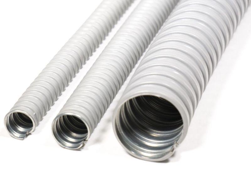 Металлорукав в ПВХ-изоляции Р3-ЦПнг 22 сер. (уп.50м) ГОФРОМАТИК zeta44506