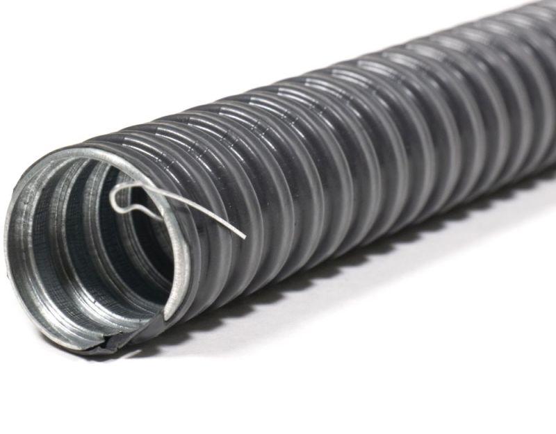 Металлорукав в ПВХ изоляции РЗ-ЦПнг-12 с протяжкой (уп.50м) ГОФРОМАТИК zeta44701