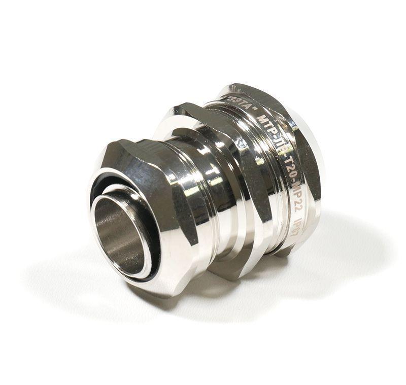 Муфта соединительная труба-металлорукав МТР-ЛС-Т20-МР22 IP67 латунь ГОФРОМАТИК zeta45559