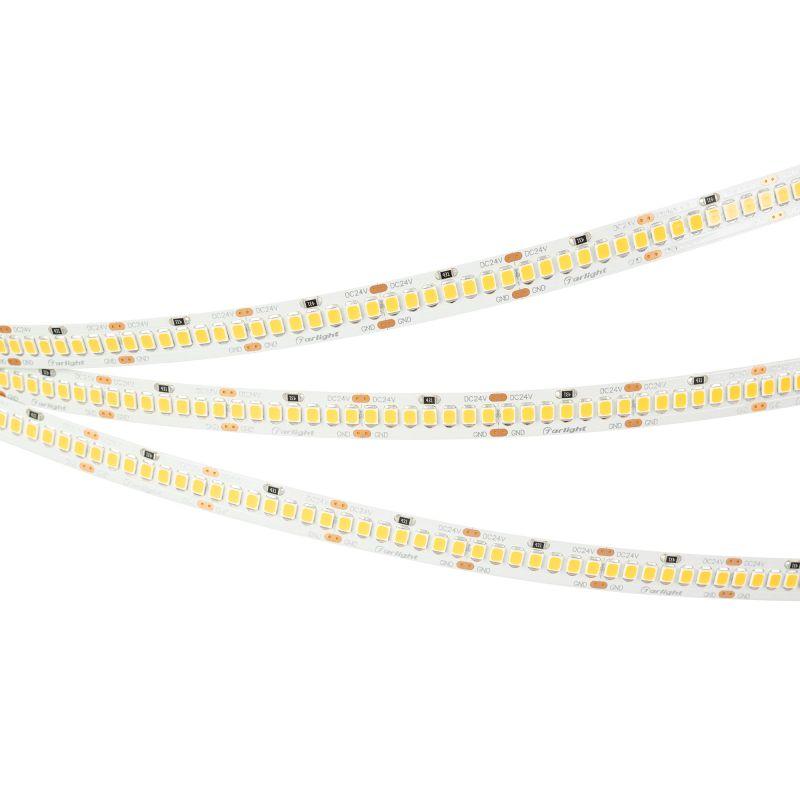 Лента светодиодная RT-A252-10mm 24V Warm 2700К 11Вт/м IP20 2835 открыт. (уп.5м) Arlight 022653(2)
