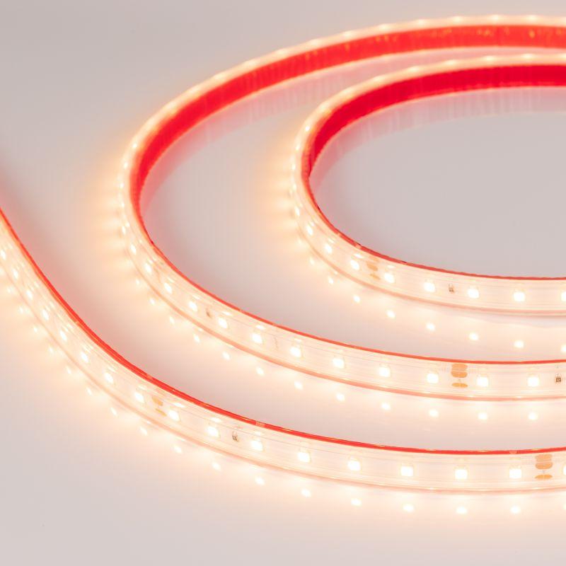 Лента светодиодная RTW-PS-A80-10mm 24V Warm 3000К 6Вт/м IP67 2835 высок. эффект. 150лм/Вт герметичная (уп.50м) Arligh...