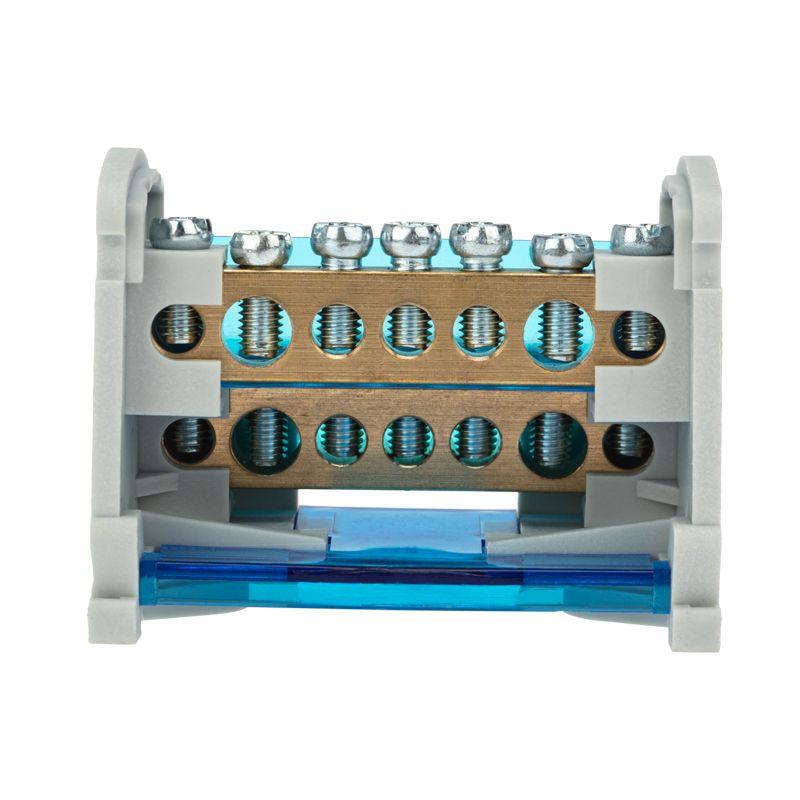 Шина на DIN-рейку в корпусе (кросс-модуль) 2х7 Rexant 11-2302-7