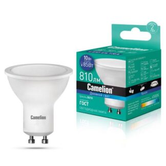 Лампа светодиодная LED10-GU10/865/GU10 10Вт 220В Camelion 14402
