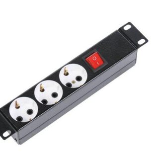 Блок распределения питания БР-3П-10-9005 3хSchuko 10А базов. горизонт. без вилки ЦМО 1190927