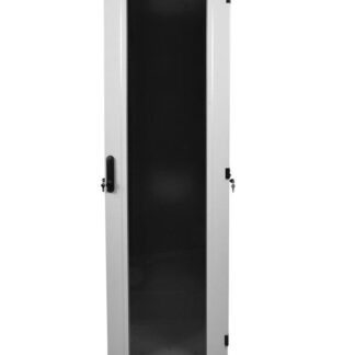 Шкаф коммутационный ШТК-М-42.6.6-1ААА-9005 42U 600х600мм передн. двер. стеклян. задн. двер. стальн. лист 2 боков. пан...