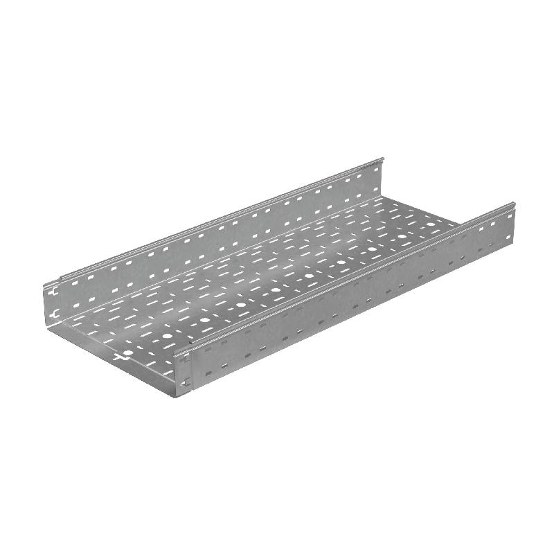 Лоток листовой перфорированный 400х100 L6000 сталь 1.5мм "Быстрый монтаж ПЛЮС" КМ PL12178