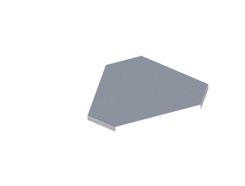 Крышка для лотка углового осн.300 1мм ЛМсК-90Г 300-1.0ц УТ1.5 СОЭМИ Н0121410125