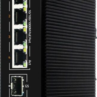 Коммутатор промышленный L2 уровня на 4 порта 10/100/1000M PoE с поддержкой IEEE802.3 af/at/BT 90Вт 2-гигабитных порта...