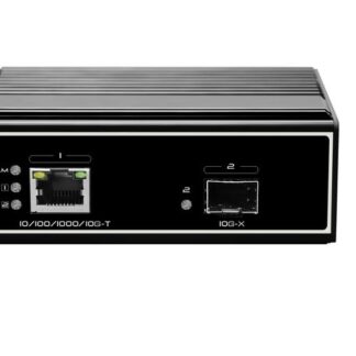 Медиаконвертер оптический индустриальный UTP10G-SFP+ industrial 10/100Мбит/с/1/2.5/10Гбит/с в 1.25/2.5/10Гбит/с 12В/1...