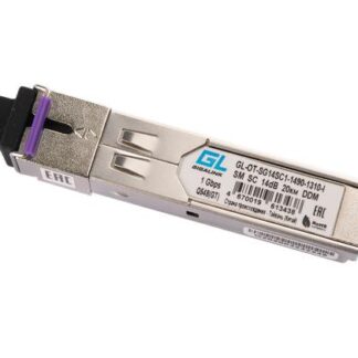 Модуль промышленный SFP WDM 1Гбит/с одно волокно SM SC Tx:1490/Rx:1310нм DDM 14дБ до 20км -40град.C NIKOMAX GL-OT-SG1...