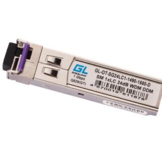 Модуль SFP WDM 1Гбит/с одно волокно SM LC Tx:1490/Rx:1550 нм DDM 24дБ до 80км NIKOMAX GL-OT-SG24LC1-1490-1550-D
