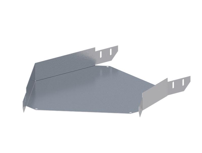 Лоток монтажный угловой горизонтальный 45 град. 400х100 сталь 1мм ЛУ45Г.400.100.618.1.1 СОЭМИ Н0121340626