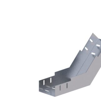 Лоток монтажный угловой 45град. вверх 100х100 сталь 1мм ЛУ45В.100.100.400.1.1 СОЭМИ Н0121350622