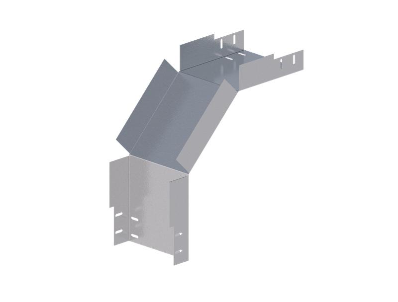 Лоток монтажный угловой 90град. вниз 200х80 сталь 1.5мм ЛУ90Н.200.80.454.1.5.1 СОЭМИ Н0121330544