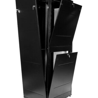 Шкаф серверный ШТК-МП-42.6.8-1ААА-9005 42U 600х800мм передн. двер. стеклян. задн. двер. стальн. лист 4 боков. панел. ...