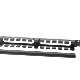 Органайзер кабельный горизонтальный ГКЗ-1U-9005 1U Ш=19дюйм односторон. пластик. канал ЦМО 1484057