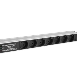 Блок распределения питания Rem-10 R-10-7S-FI-440-Z 7хSchuko 10А базов. горизонт. без вилки Rem 1452591