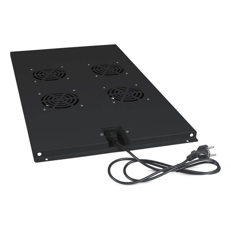 Модуль вентиляторный TRAY-100-BK с 4-я вентиляторами для установки в напольные шкафы SH-05C ND-05C глубиной 1000мм (R...