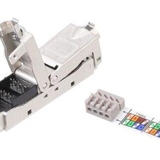 Адаптер проходной (coupler) IDC кат.6A полный экран CA3-IDC-C6A-SH-F-SL Hyperline 431371