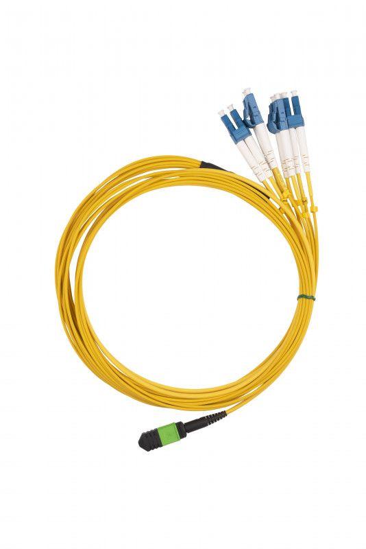 Сборка транковая fan out 1хMPO (мама)- 4хLC (dupleх) 8 волокон SM 9/125 (OS2) LSZH без комплекта для протяжки 2м длин...