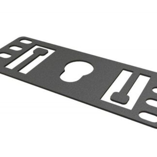 Кронштейн 1U Т-пазы и с перфорацией под крепежа "монетка" PMR-1U-TM-RAL9005 черн. (уп.8шт) Hyperline 444557