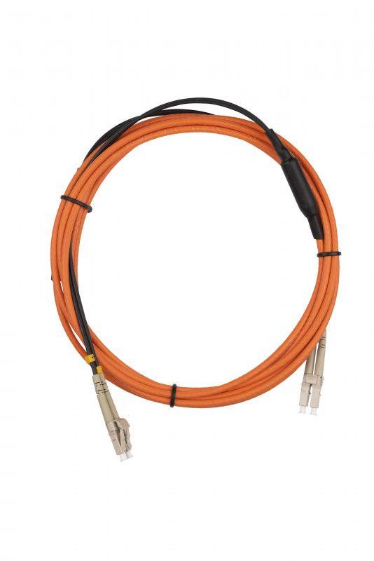Патч-корд волоконно-оптический (шнур) MM 50/125 LC-LC dupleх LSZH 3м бронир. FC-AWS1/D-50-LC/PR-LC/PR-H-3M-LSZH-OR Hy...