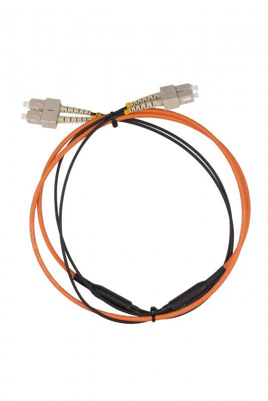 Патч-корд волоконно-оптический (шнур) MM 50/125 SC-SC dupleх LSZH 1м бронир. FC-AWS1/D-50-SC/PR-SC/PR-H-1M-LSZH-OR Hy...
