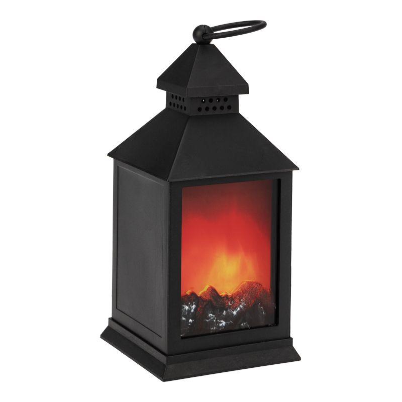 Камин светодиодный "Волшебный фонарь" 11х11х24.5см 3LED 4.5Вт 4.5В IP20 эффект живого огня 3хAA (не в компл.) черн. N...