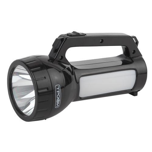 Фонарь-прожектор аккумуляторный PA-504 SMD LED 1Вт боков. светильник 24 SMD LED 2 режима 4 Трофи Б0042439