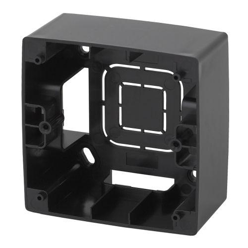 Коробка наклад. монтажа 1 пост Эра12 черн. 12-6101-06 ЭРА Б0043165