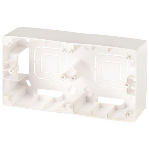 Коробка наклад. монтажа 2 поста Эра12 перламутр 12-6102-15 ЭРА Б0043179