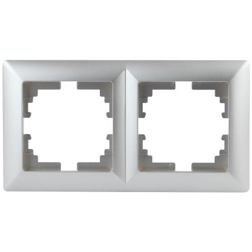 Рамка 2-м СП Solo алюм. 4-502-03 Intro Б0043412