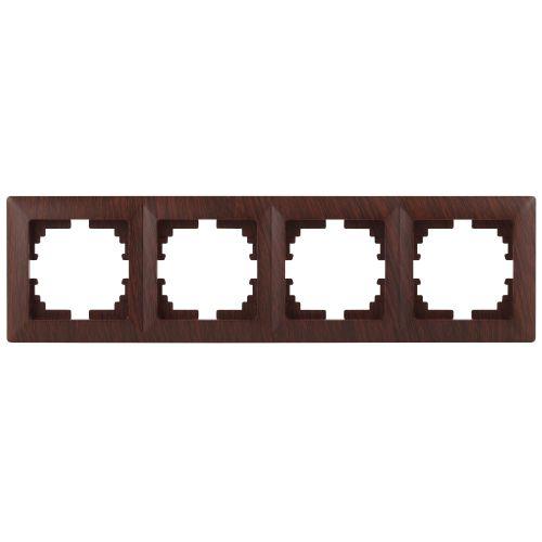 Рамка 4-м СП Solo венге 4-504-10 Intro Б0043429