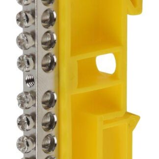 Шина PE "земля" на DIN-изоляторе ШНИ-6х9-10 NO-222-92-1 никелирован. Д желт. Эра Б0044141