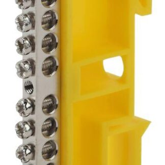 Шина PE "земля" на DIN-изоляторе ШНИ-6х9-14 NO-222-94-1 никелирован. Д желт. Эра Б0044143