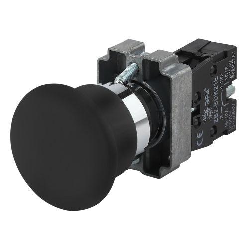 Кнопка управления "Грибок" LAY5-BC21 BBG70-BC-K02E 1з черн. Эра Б0045640