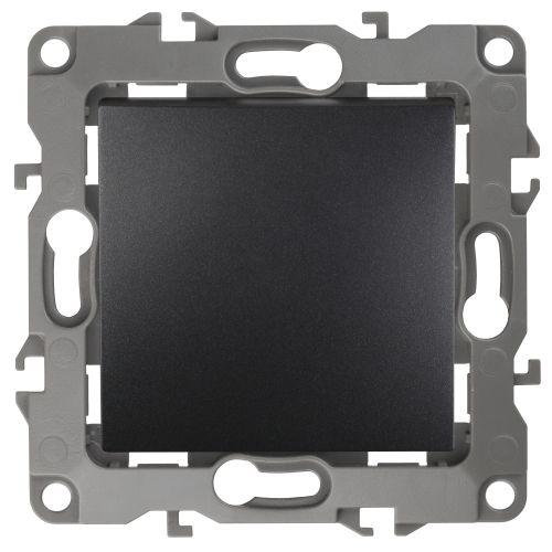 Кнопка 10АХ-250В Эра12 антрацит 12-1111-05 ЭРА Б0047834