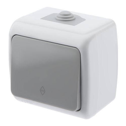 Переключатель 1-кл. ОП Atlantic 5-103-03 10А 250В IP54 сер. Intro Б0050942