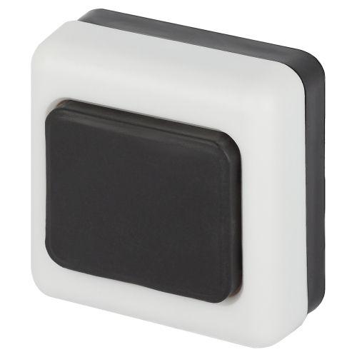 Кнопка дверного звонка D2 проводного черн. 1 мелодия D2 ЭРА Б0051802