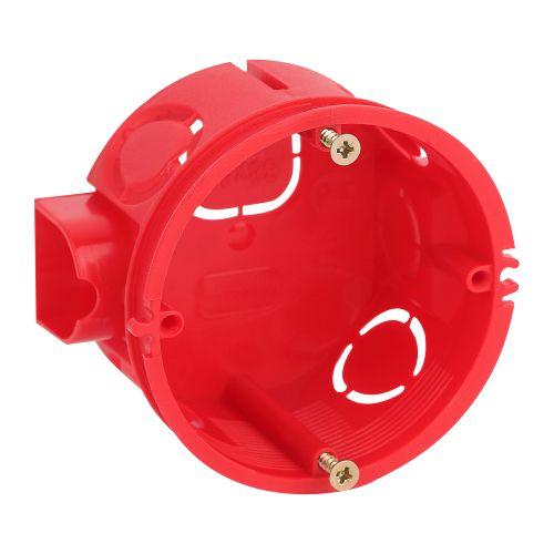 Коробка установочная усиленная для твердых стен с саморезами стыковочные узлы красн. IP20 KUTS-68-42-s-red ЭРА Б0051809