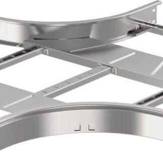 Ответвитель для лотка Х-образ. 55х200 R300 LESTA IEK CKR04-4-055-200