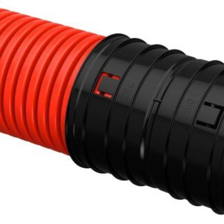 Труба гофрированная двустенная ПНД гибкая d200мм красн. (уп.25м) IEK CTG12-200-K04-025-R