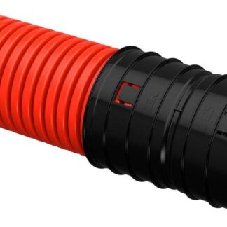 Труба гофрированная двустенная ПНД жесткая d125мм (уп.6м) ELASTA IEK EA-TG13-2-1-2-125-006-K04